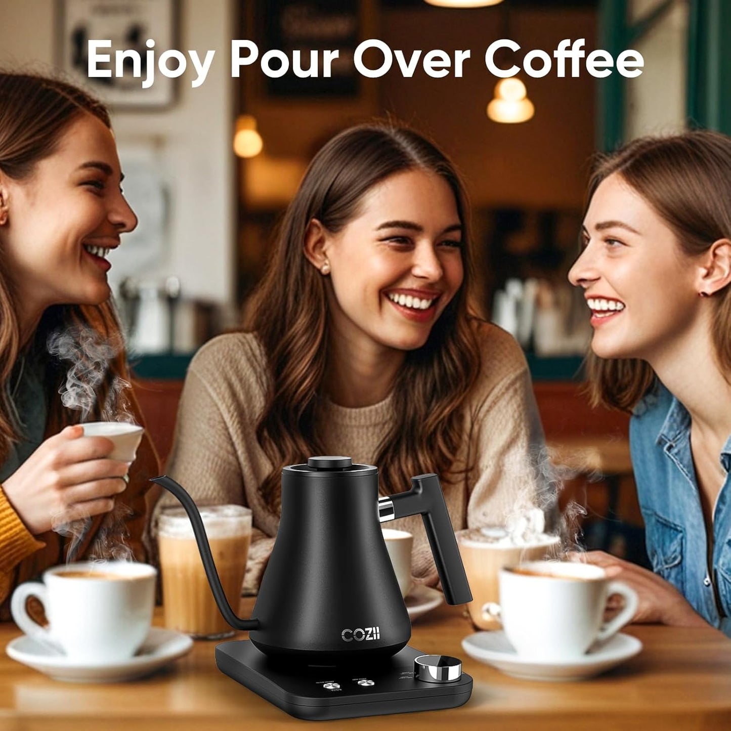 COZII Electric Coffee Kettle Black
