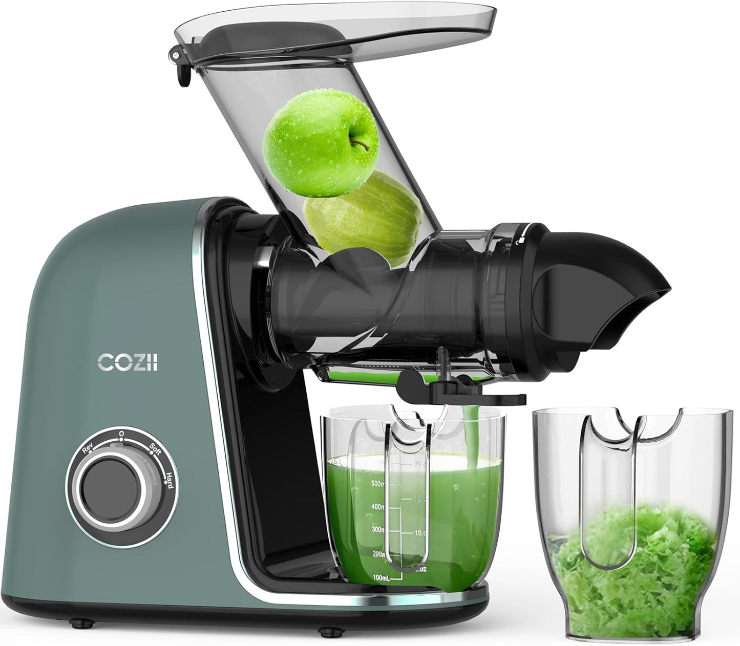 COZII Cold Press Slow Masticating Juicer Machine Green
