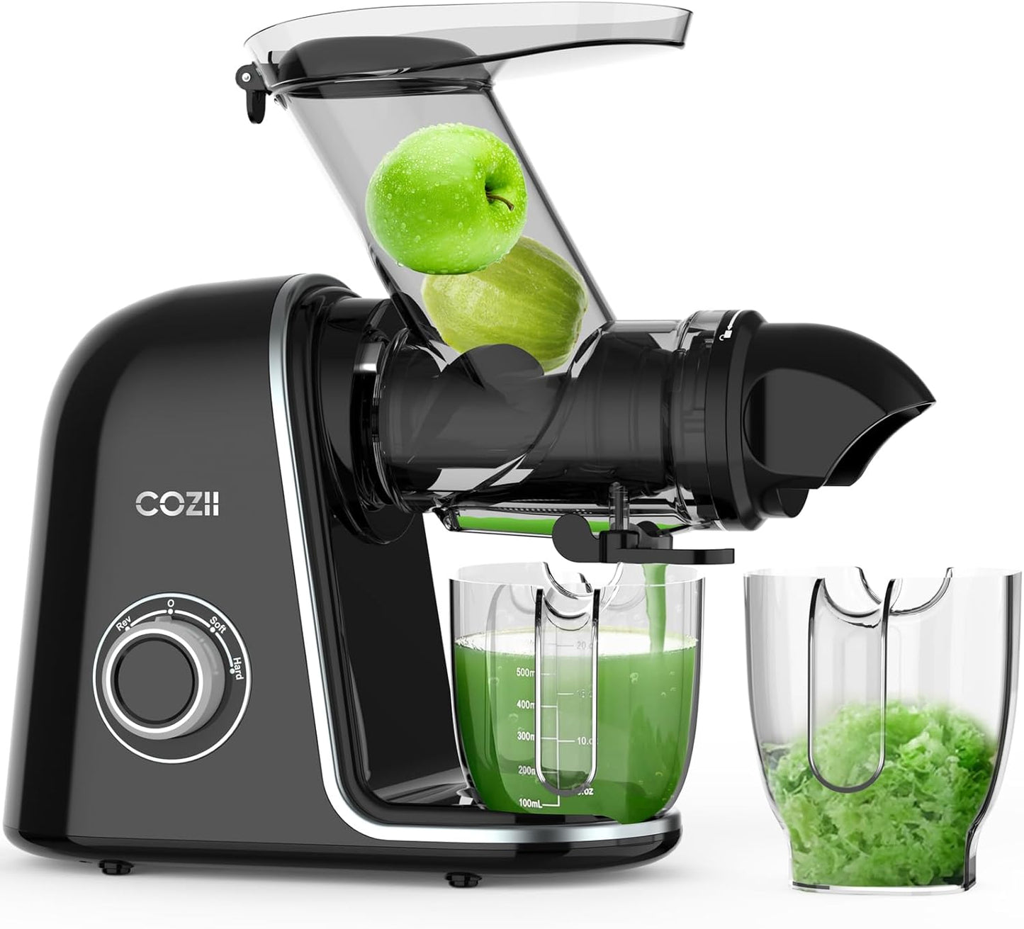 COZII Slow Cold Press Masticating Juicer Machine Black